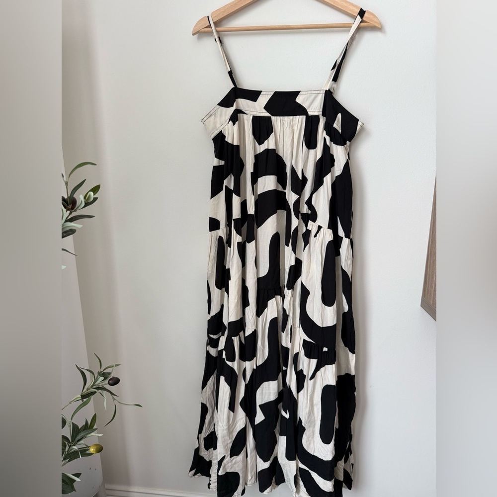 Anthropologie Abel The Label Black and White Patterned Dress - Picture 3 of 10